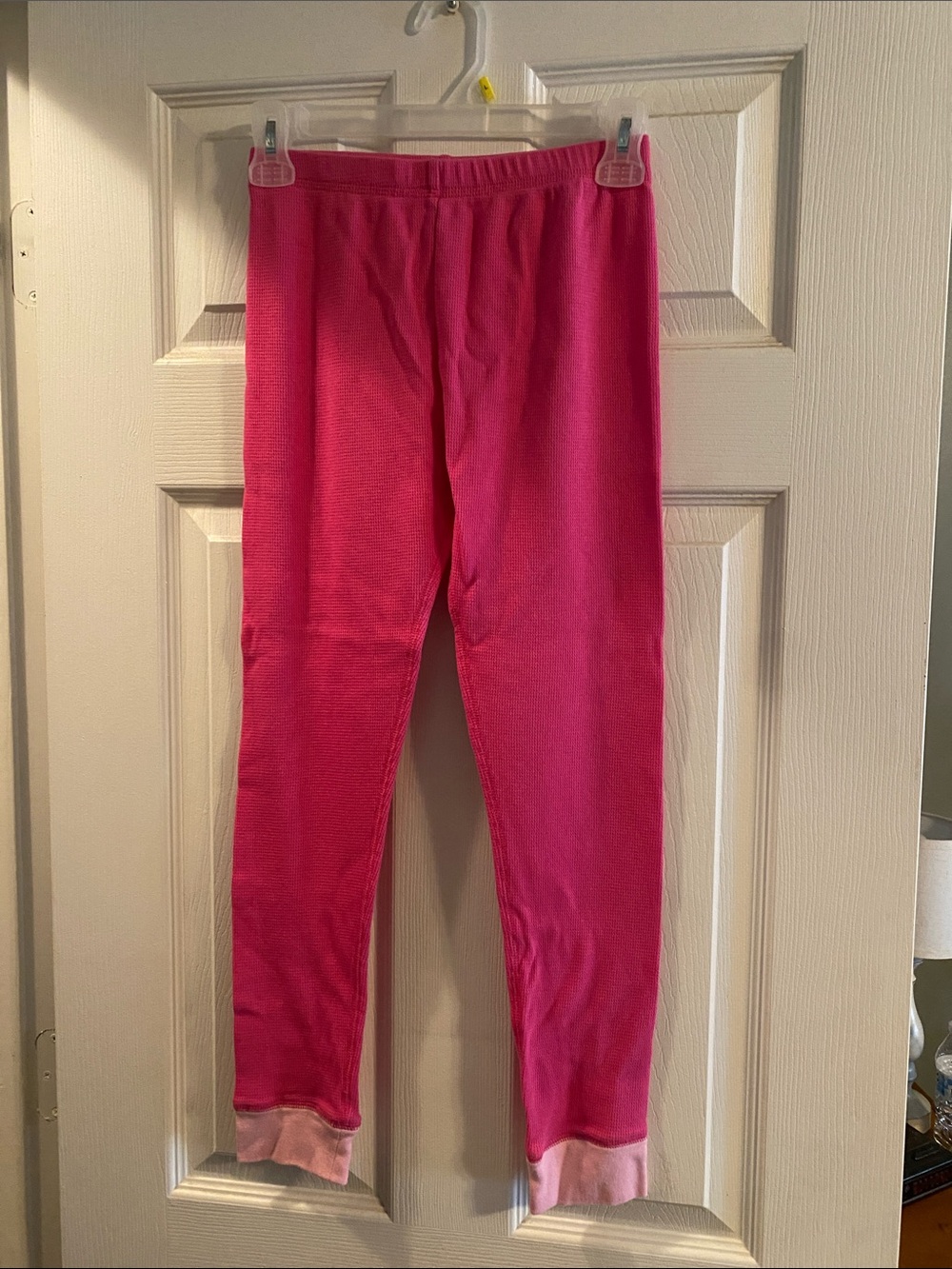 Girls' Pink Thermal Sleep Leggings